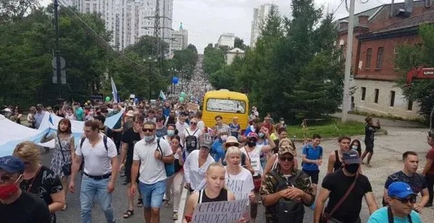 Долой власть воров: В Хабаровске протесты вспыхнули с новой силой