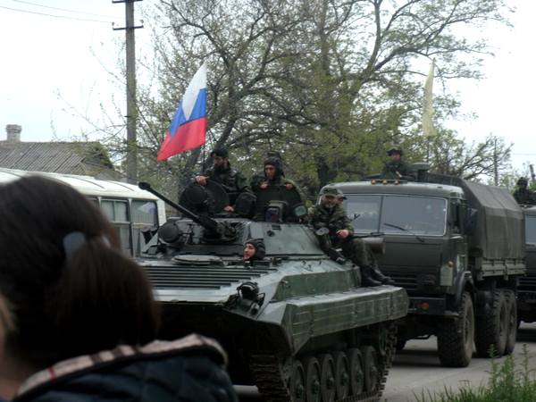 Российские военные на Донбассе «которых там нет»