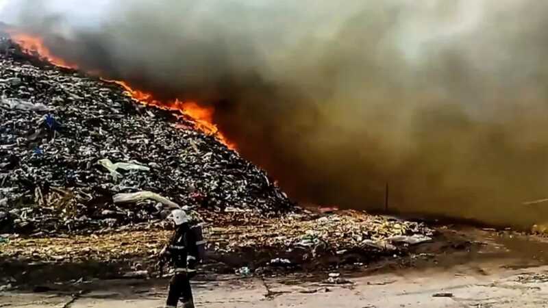 В Нижегородской области ликвидирован пожар на полигоне твердых отходов