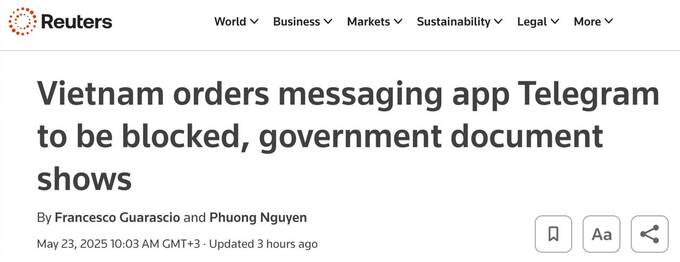 Вьетнам решил заблокировать Telegram для борьбы с преступностью qdtidqidxiderkmp